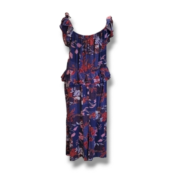 NWOT PLUS SIZE RUFFLE PEPLUM SWEETHEART MIDI DRESS BY SOFIA VERGARA - Picture 6 of 7